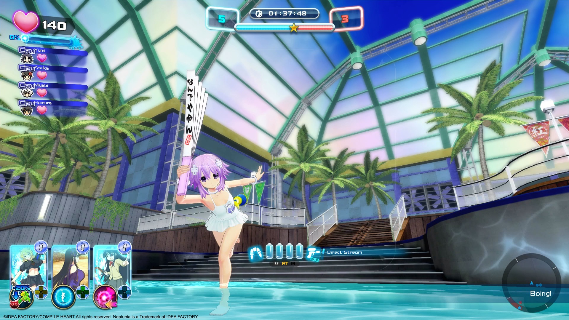 Senran Kagura Peach Beach Splash Pc Steam Release Date With Neptune Screenshots And Artwork The